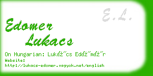 edomer lukacs business card